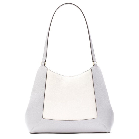 New Kate Spade Lena Large Triple Compartment Shoulder Bag Mountain Gray Multi - Picture 3 of 5